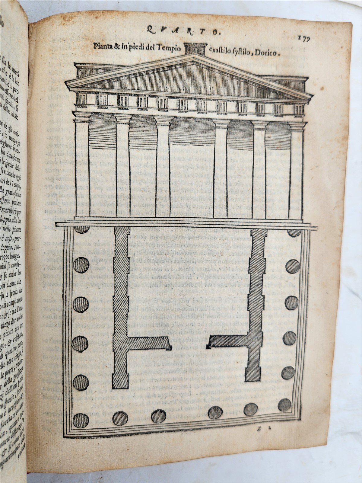 1567 ARCHITECTURE by VITRUVIUS antique FULLY ILLUSTRATED 16th CENTURY vellum