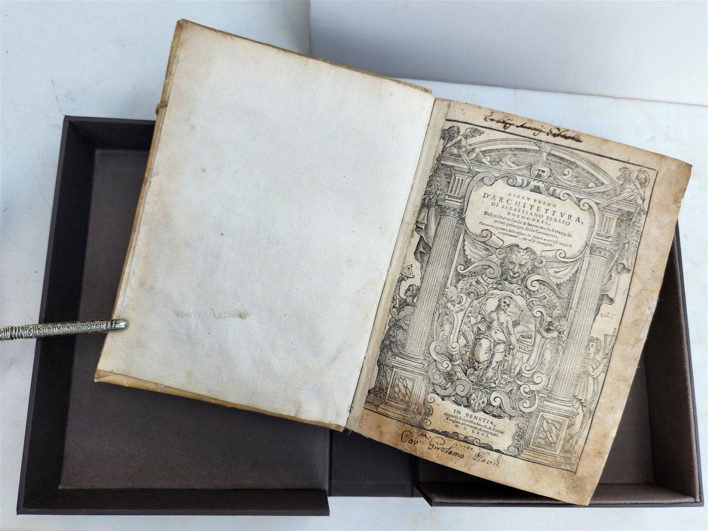 1566 ARCHITECTURE by S. SERLIO antique FULLY ILLUSTRATED 16th CENTURY vellum