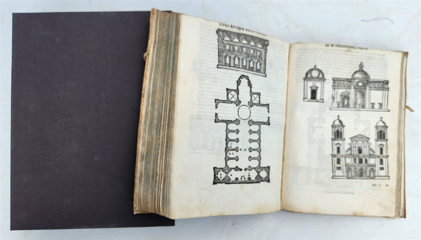 1566 ARCHITECTURE by S. SERLIO antique FULLY ILLUSTRATED 16th CENTURY vellum