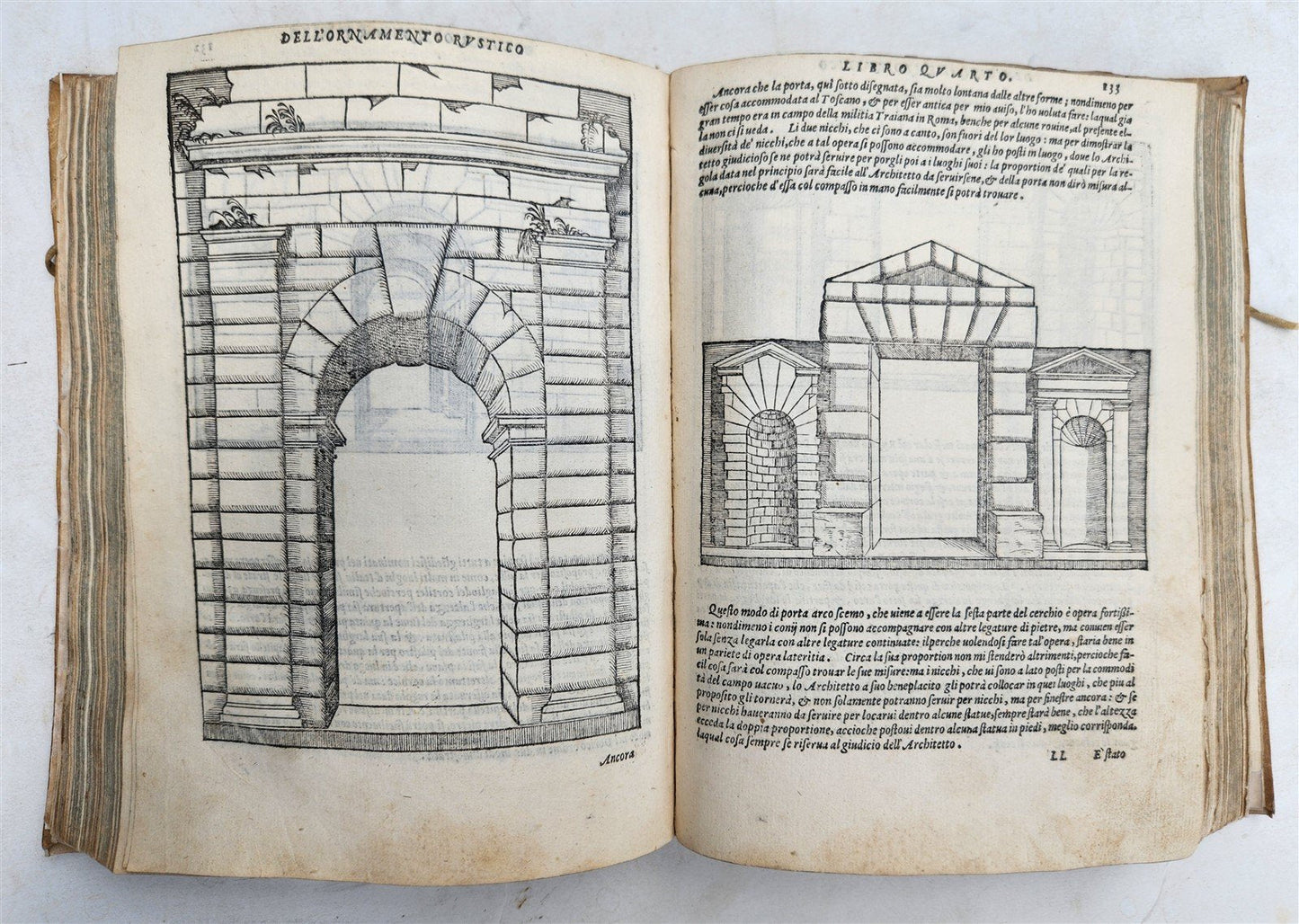 1566 ARCHITECTURE by S. SERLIO antique FULLY ILLUSTRATED 16th CENTURY vellum