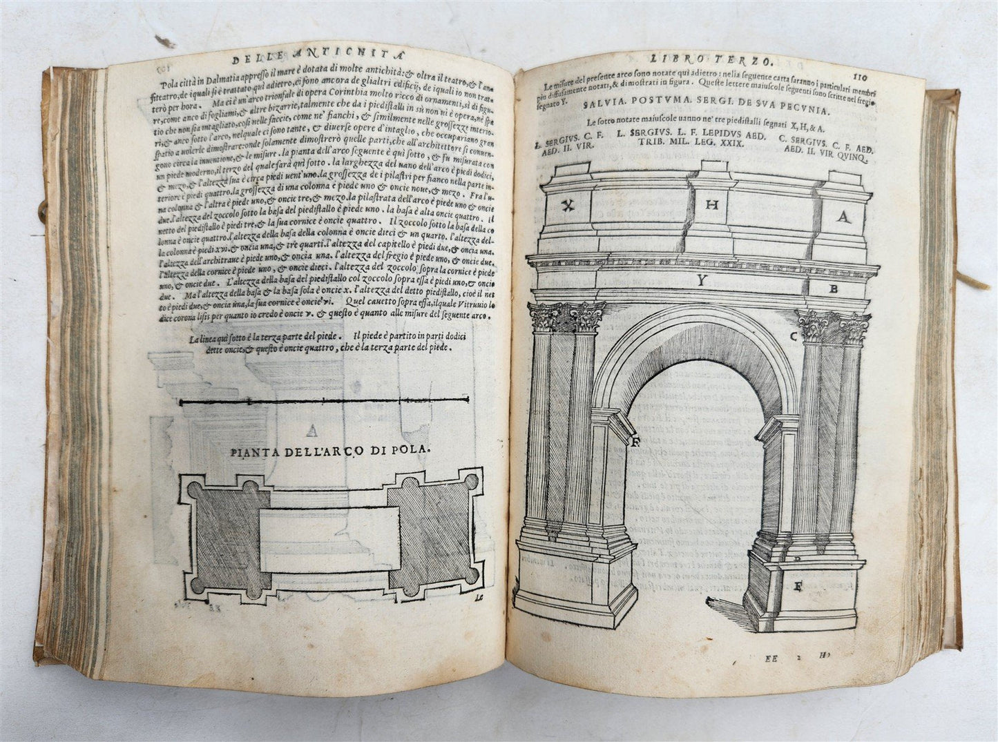 1566 ARCHITECTURE by S. SERLIO antique FULLY ILLUSTRATED 16th CENTURY vellum