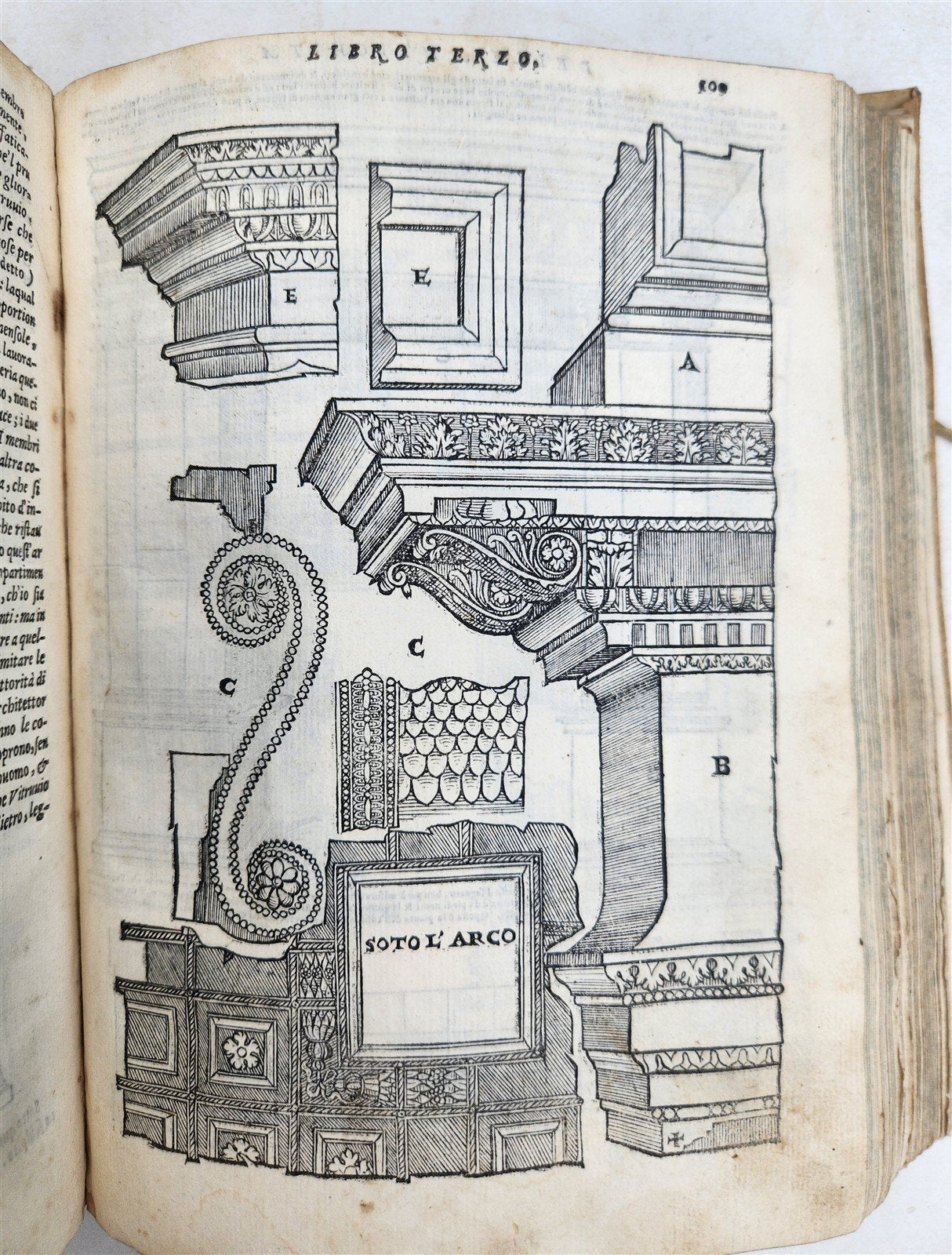 1566 ARCHITECTURE by S. SERLIO antique FULLY ILLUSTRATED 16th CENTURY vellum