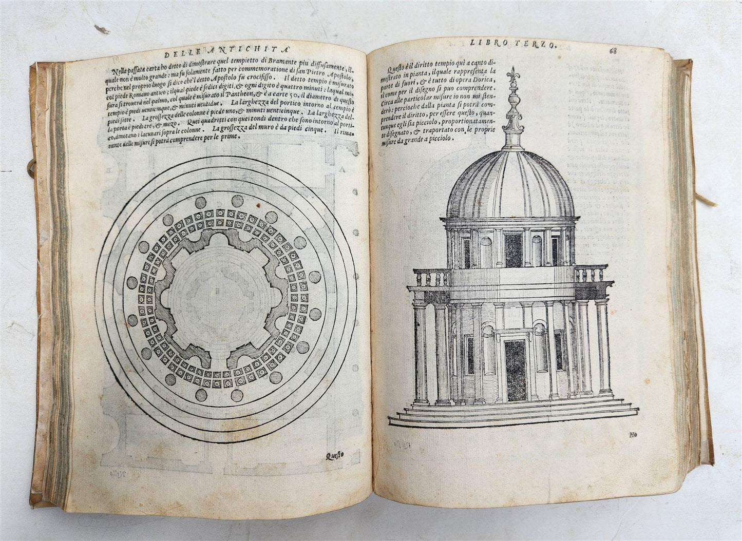 1566 ARCHITECTURE by S. SERLIO antique FULLY ILLUSTRATED 16th CENTURY vellum