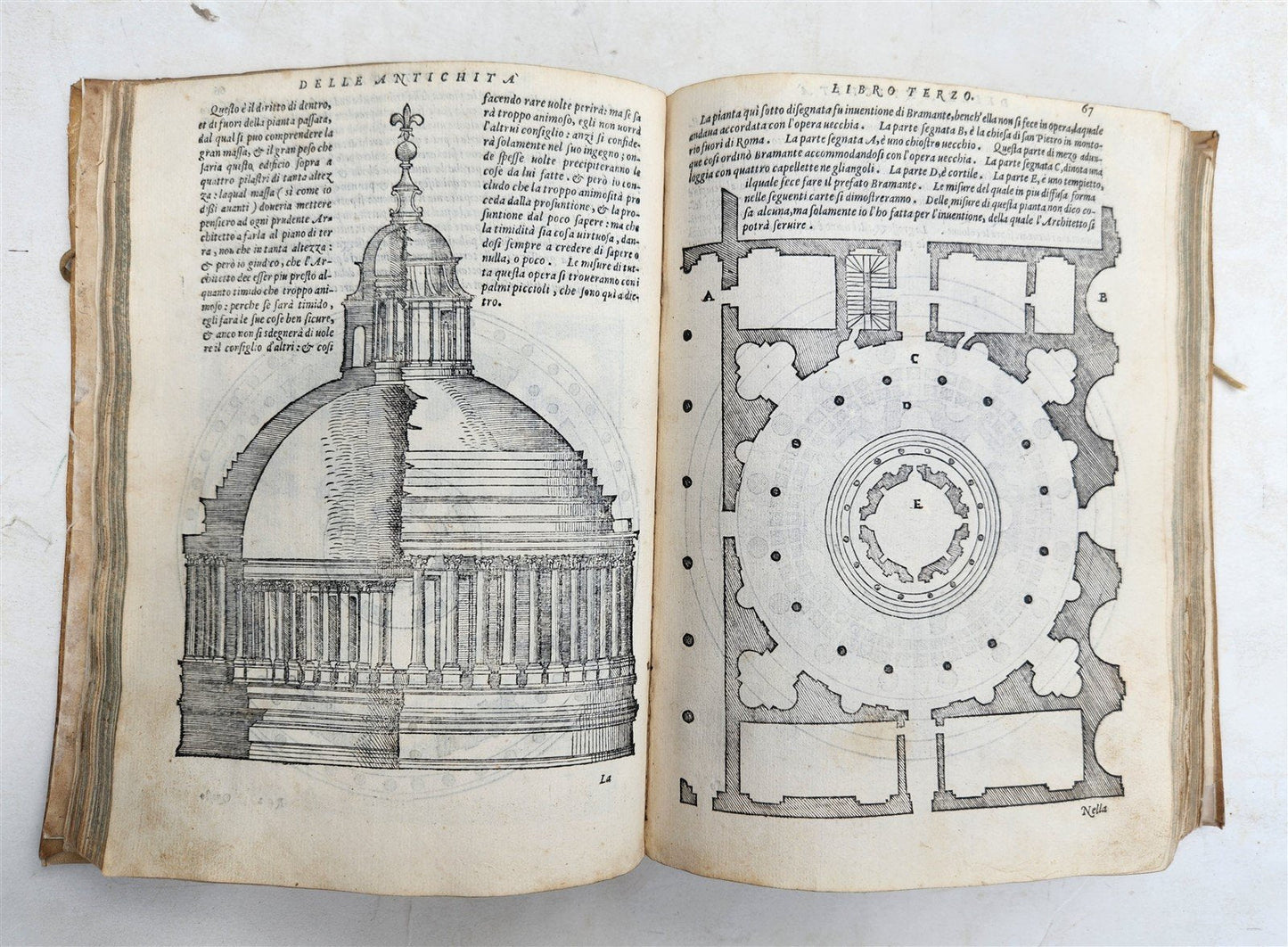 1566 ARCHITECTURE by S. SERLIO antique FULLY ILLUSTRATED 16th CENTURY vellum