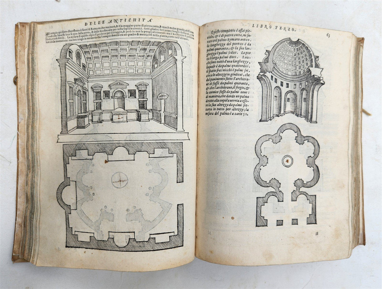 1566 ARCHITECTURE by S. SERLIO antique FULLY ILLUSTRATED 16th CENTURY vellum