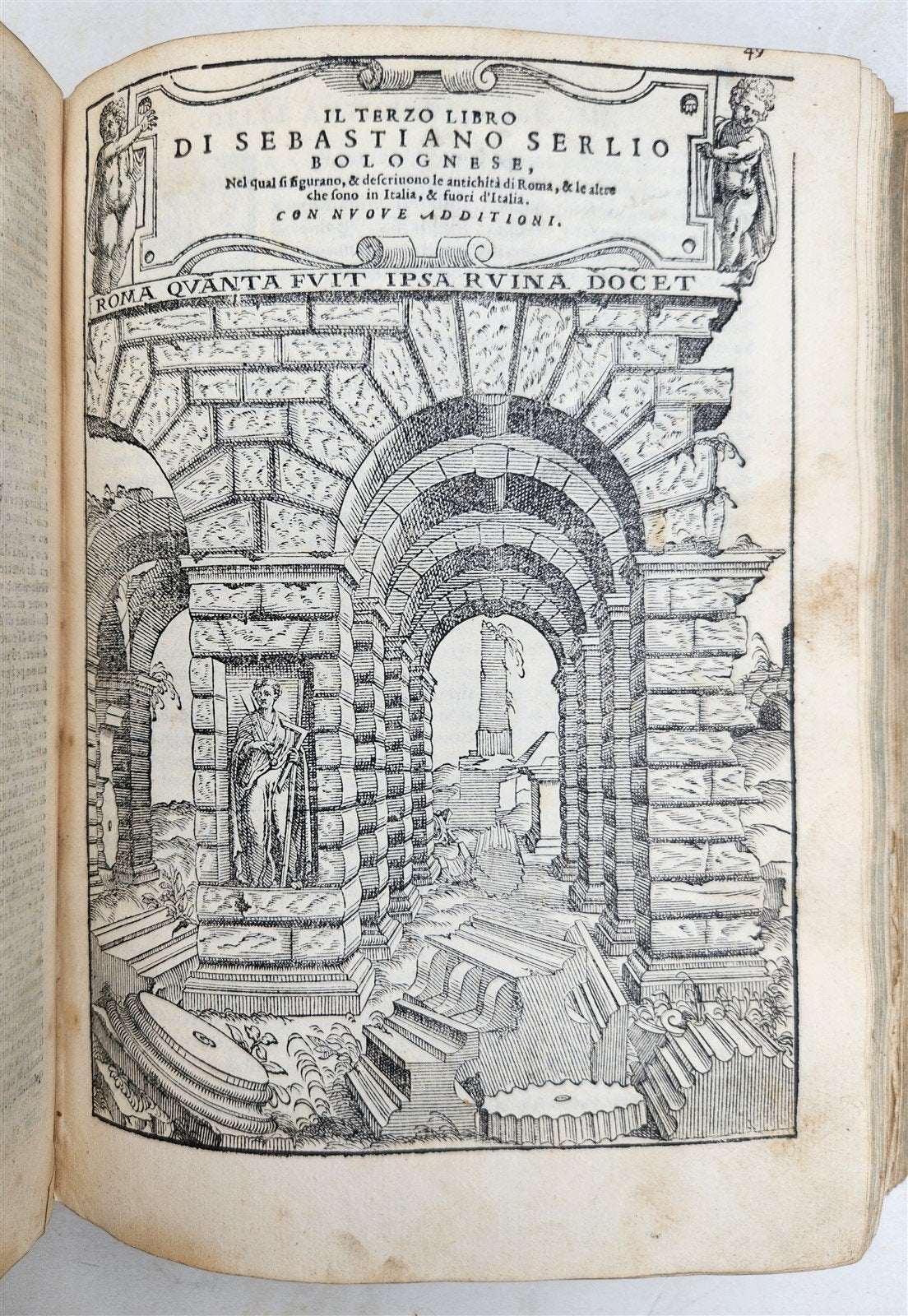 1566 ARCHITECTURE by S. SERLIO antique FULLY ILLUSTRATED 16th CENTURY vellum