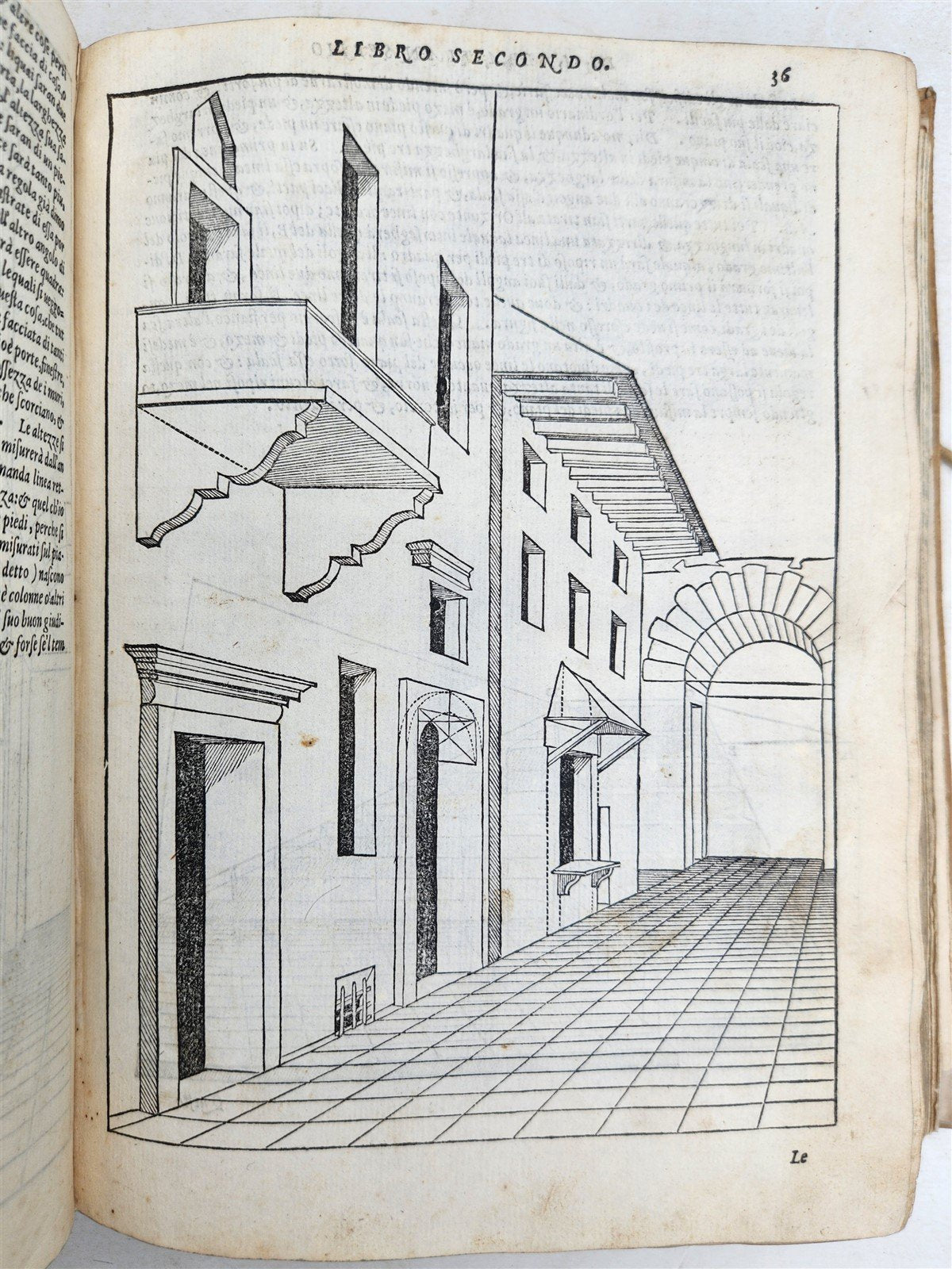 1566 ARCHITECTURE by S. SERLIO antique FULLY ILLUSTRATED 16th CENTURY vellum