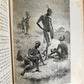 1881 AFRICA TRAVELS by SERPA PINTO 2 ILLUSTRATED VOLUMES in FRENCH antique
