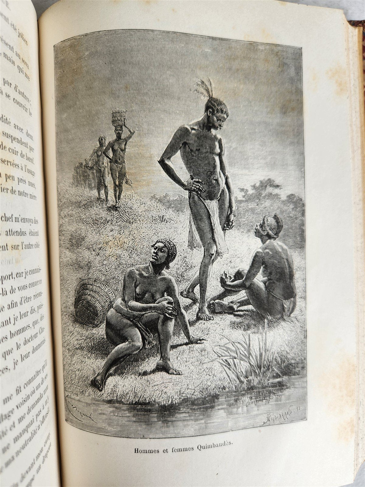 1881 AFRICA TRAVELS by SERPA PINTO 2 ILLUSTRATED VOLUMES in FRENCH antique