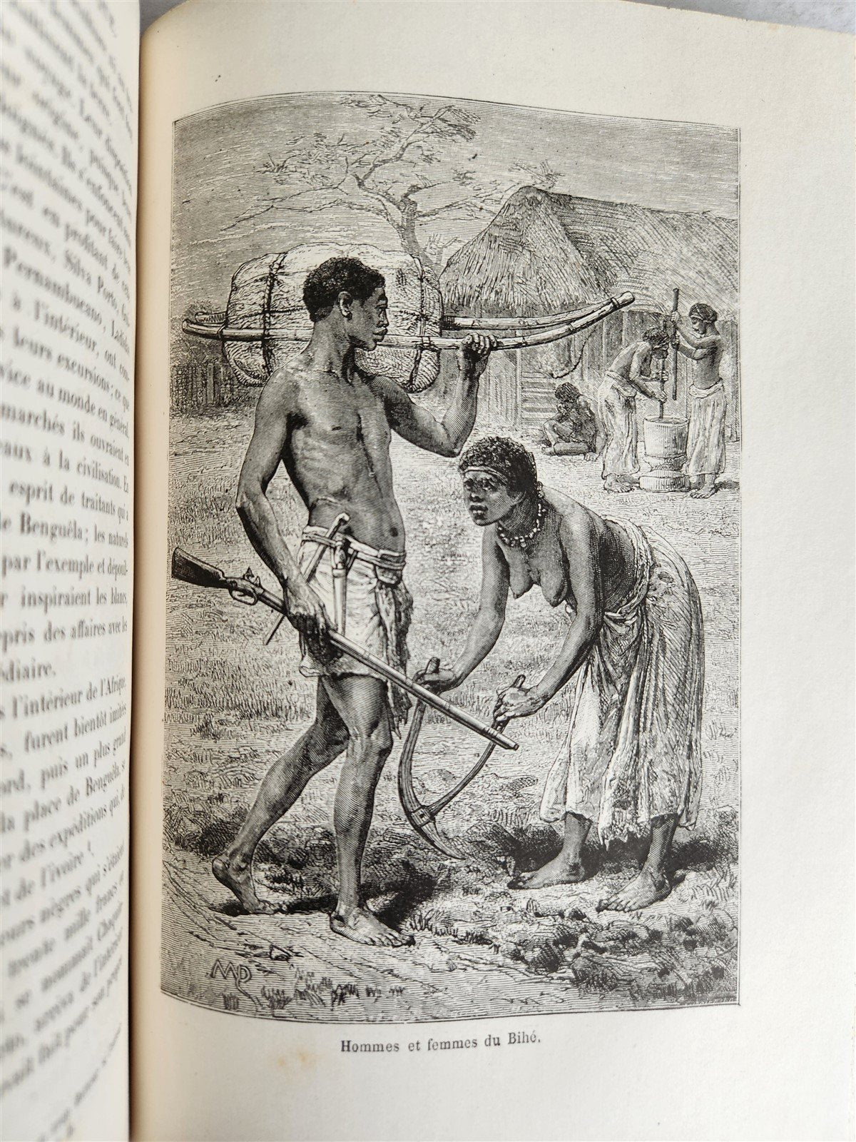 1881 AFRICA TRAVELS by SERPA PINTO 2 ILLUSTRATED VOLUMES in FRENCH antique