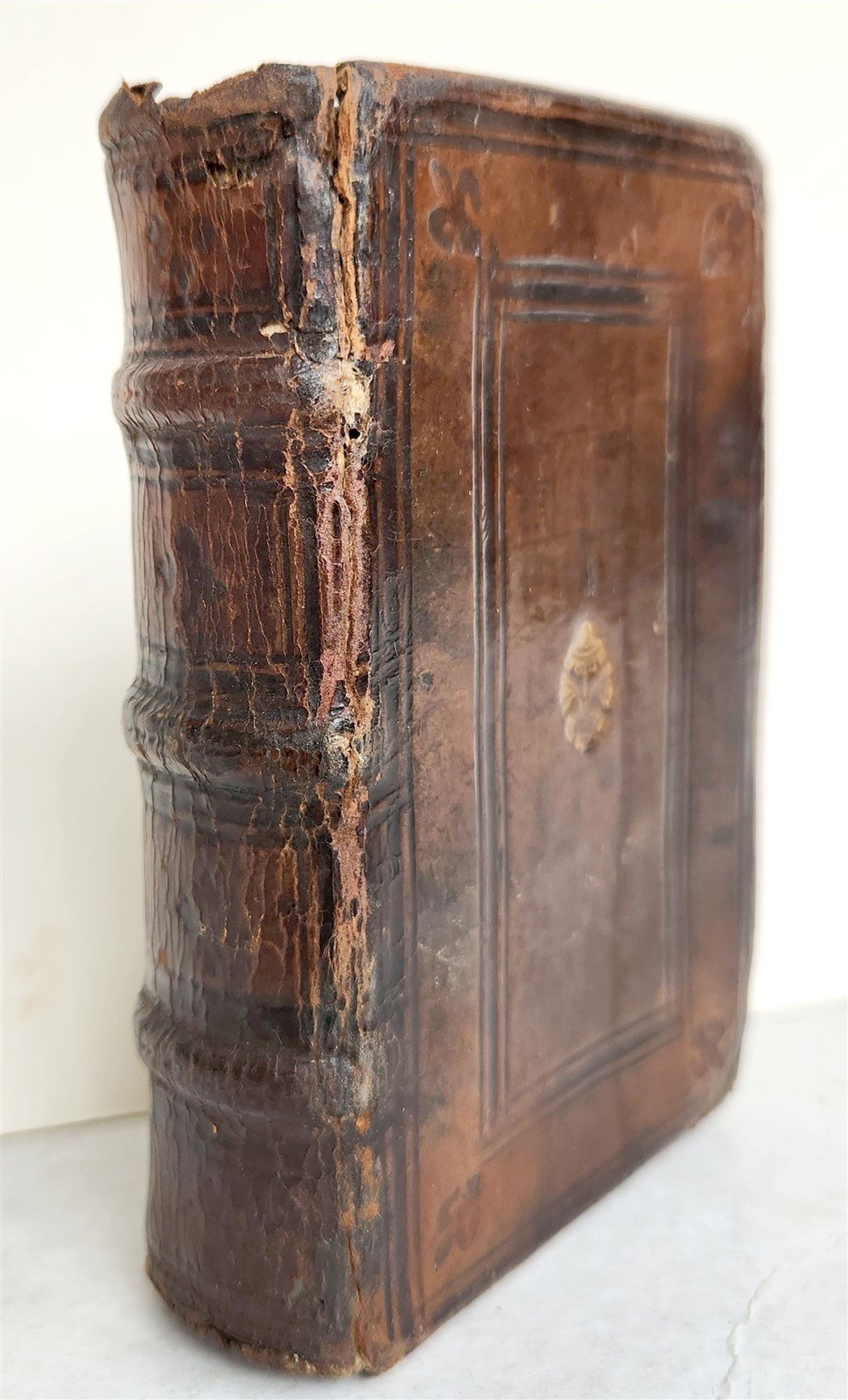 1572 THEOLOGY by Johannes Tauler; ORIGINAL 16th CENTURY BINDING antique