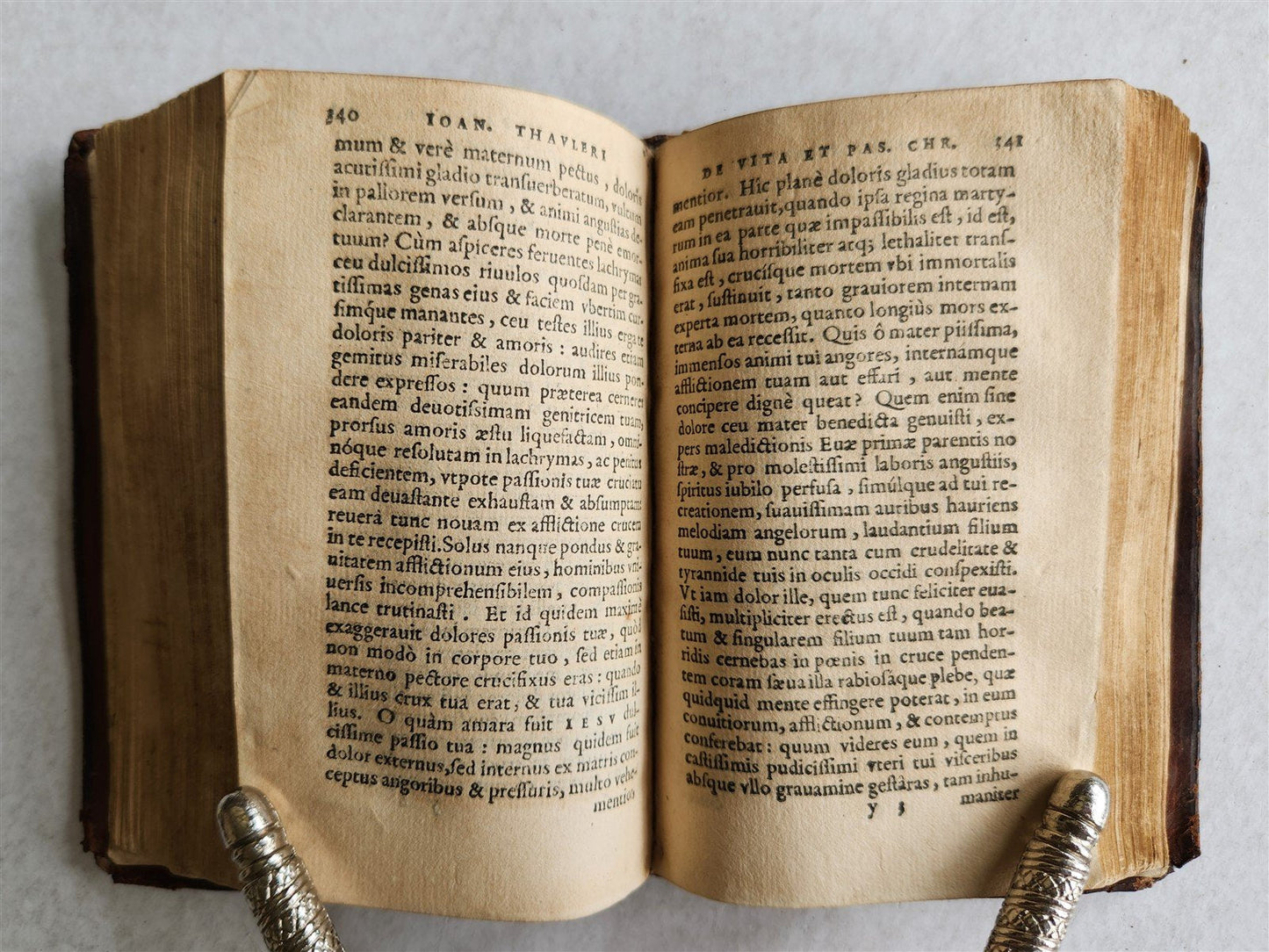 1572 THEOLOGY by Johannes Tauler; ORIGINAL 16th CENTURY BINDING antique