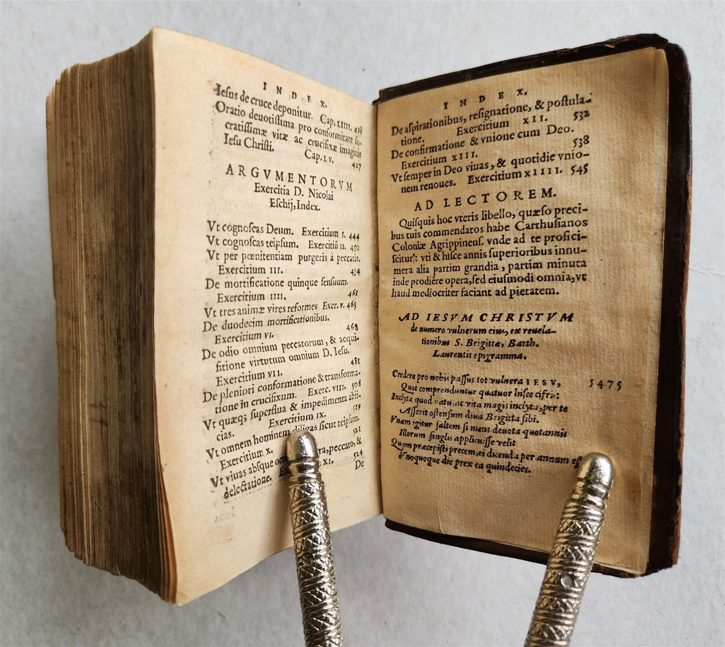1572 THEOLOGY by Johannes Tauler; ORIGINAL 16th CENTURY BINDING antique
