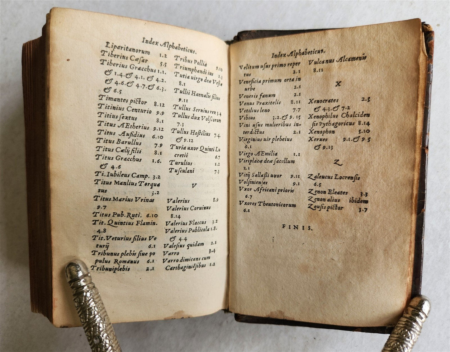 1545 VALERIUS MAXIMUS Factorum dictorumque memorabilium antique ORIGINAL BINDING