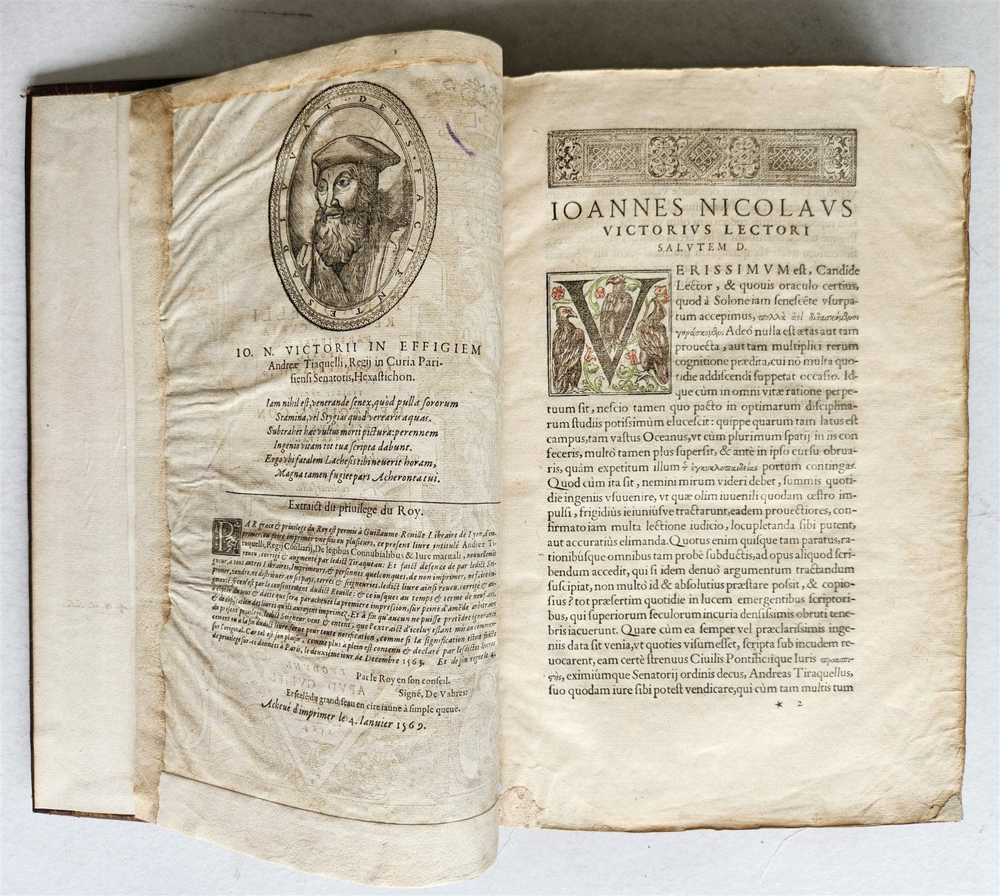 1569 WORK on LAWS of MARRIAGE by Andreas Tiraquellus antique 16th CENTURY FOLIO
