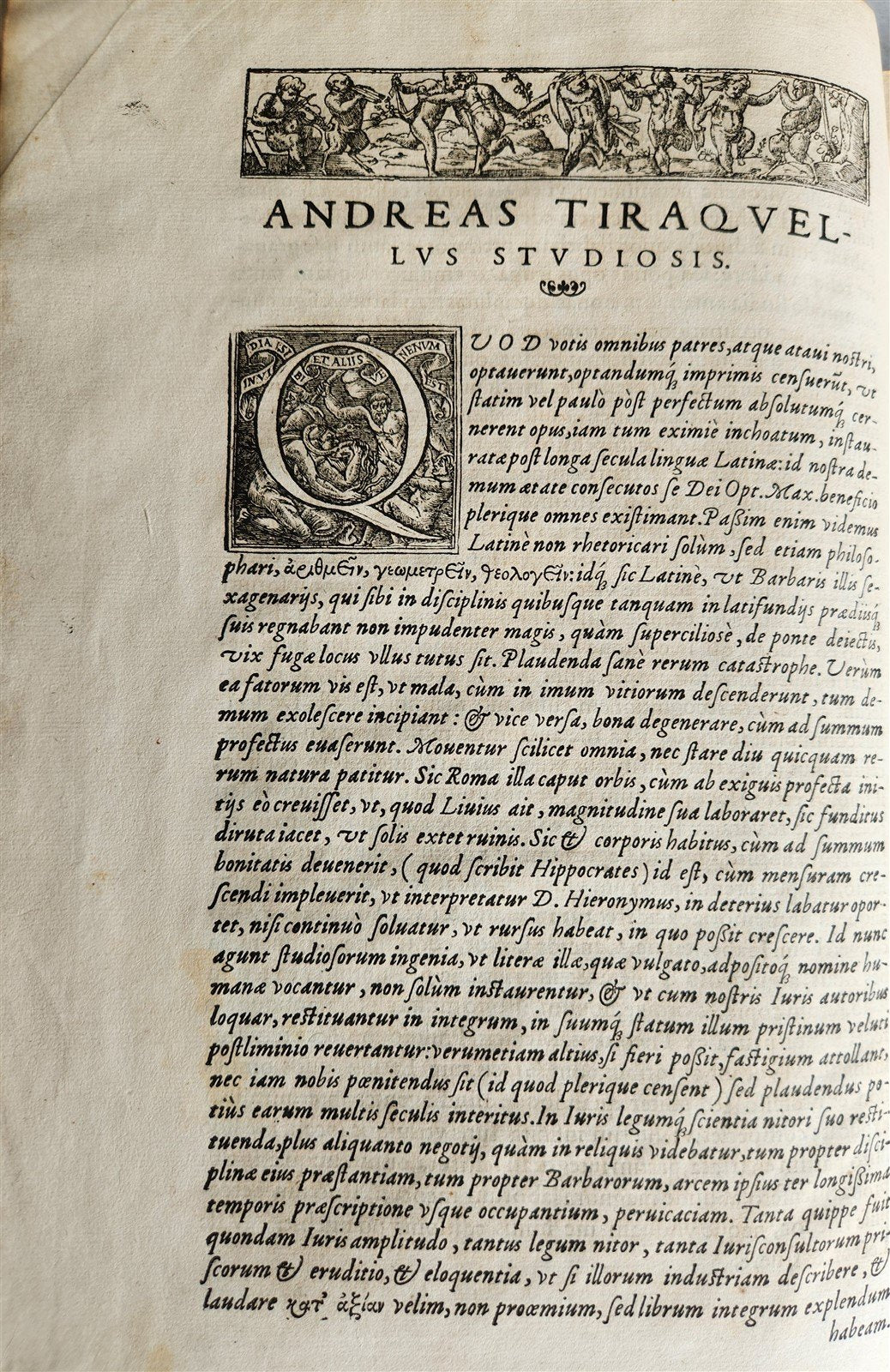 1569 WORK on LAWS of MARRIAGE by Andreas Tiraquellus antique 16th CENTURY FOLIO