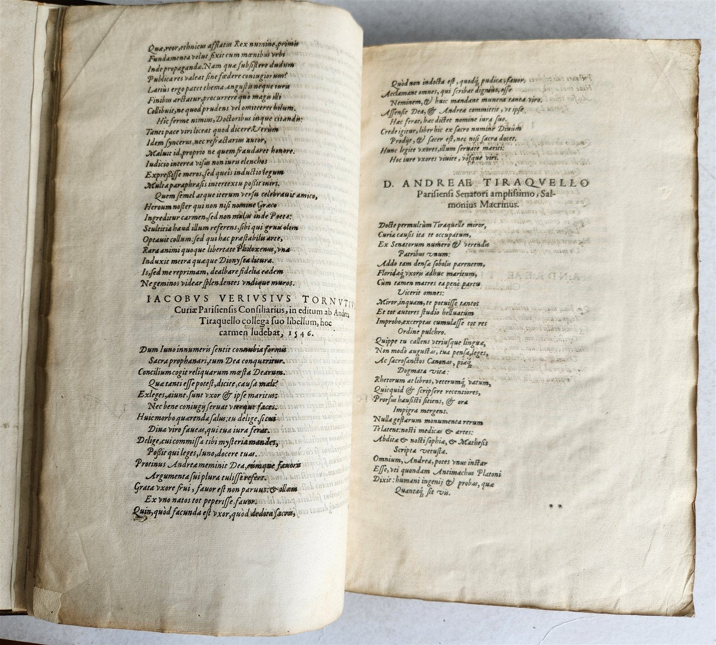 1569 WORK on LAWS of MARRIAGE by Andreas Tiraquellus antique 16th CENTURY FOLIO