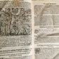 1577 BIBLE COMMENTARIES by J. Feucht ILLUSTRATED antique 16th century FOLIO