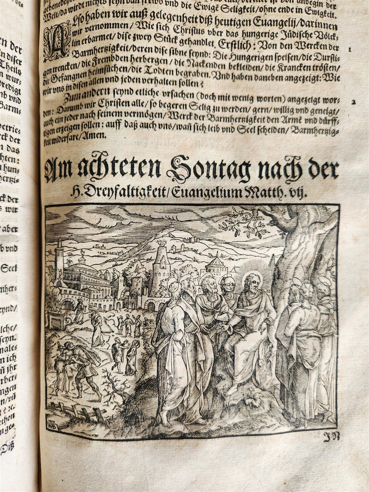 1577 BIBLE COMMENTARIES by J. Feucht ILLUSTRATED antique 16th century FOLIO