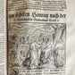 1577 BIBLE COMMENTARIES by J. Feucht ILLUSTRATED antique 16th century FOLIO