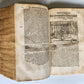 1577 BIBLE COMMENTARIES by J. Feucht ILLUSTRATED antique 16th century FOLIO