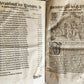 1588 SERMONS by LUIS de GRANADA ILLUSTRATED antique PIGSKIN BOUND FOLIO