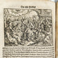 1588 SERMONS by LUIS de GRANADA ILLUSTRATED antique PIGSKIN BOUND FOLIO