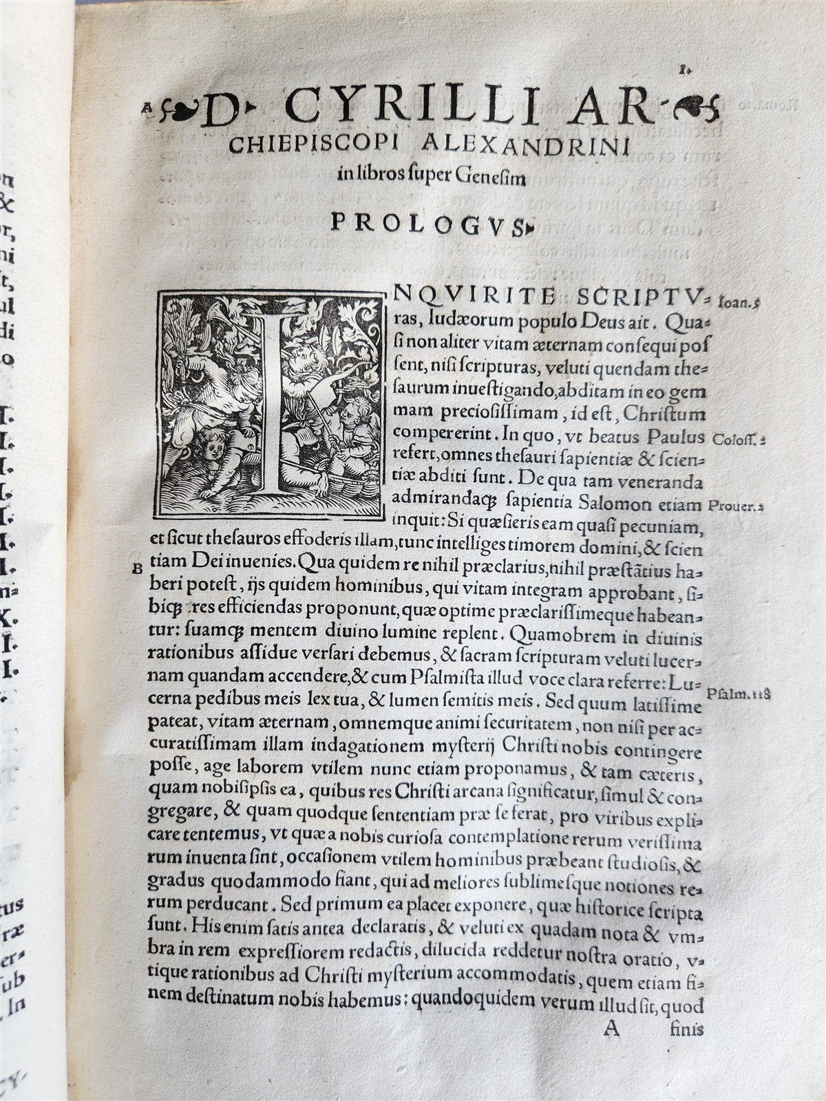 1546 CYRIL of ALEXANDRIA WORKS antique 16th century FOLIO