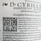 1546 CYRIL of ALEXANDRIA WORKS antique 16th century FOLIO