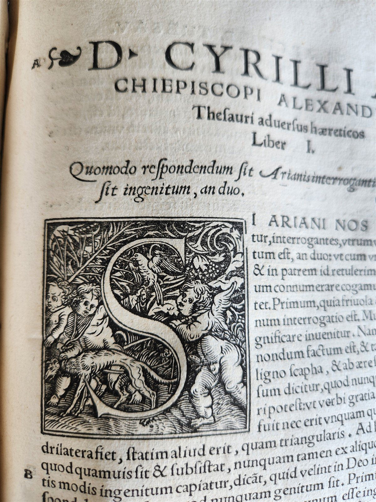 1546 CYRIL of ALEXANDRIA WORKS antique 16th century FOLIO