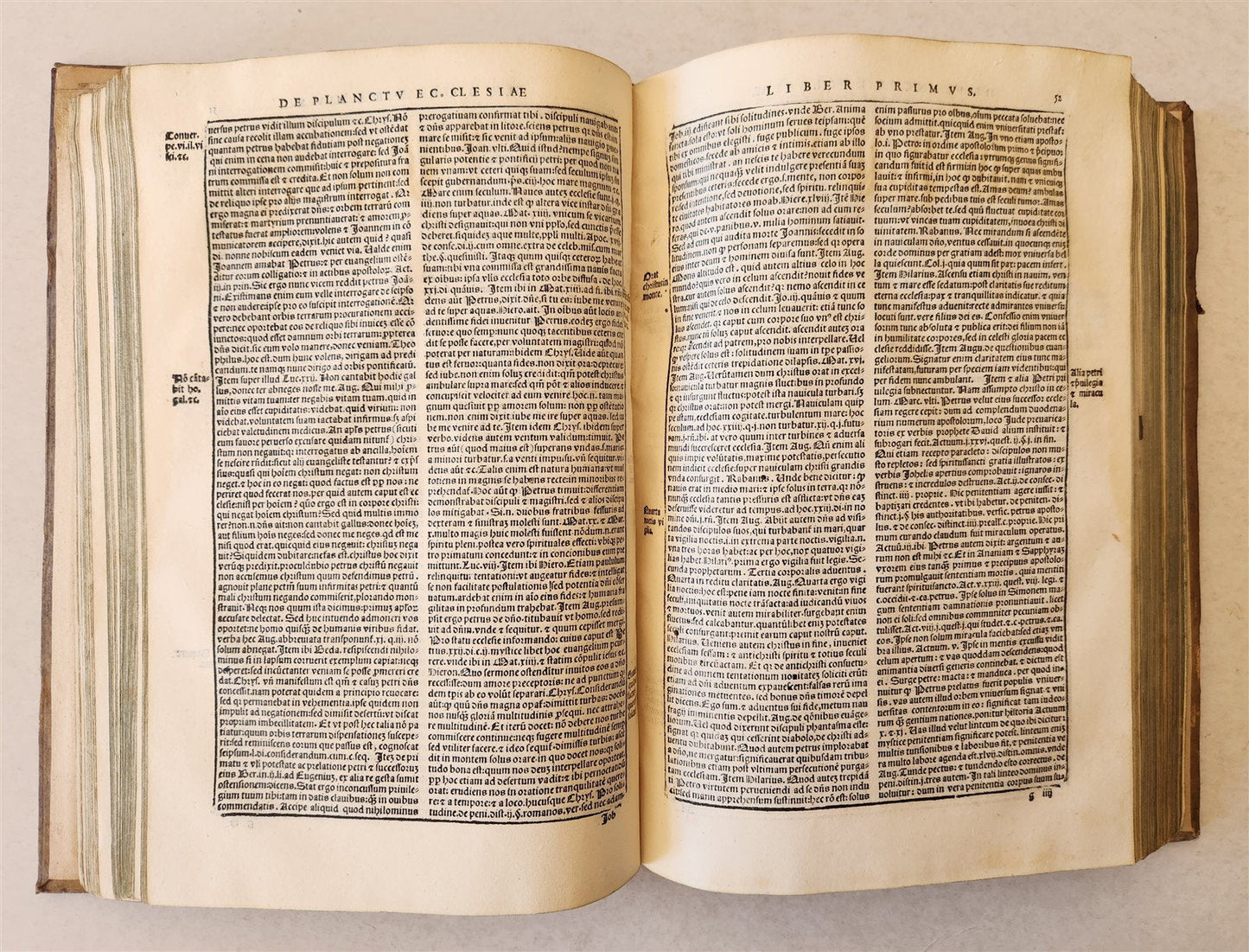 1560 CANON LAW WORK by GALICIAN LAWYER ALVARO PELAYO antique PIGSKIN BOUND FOLIO