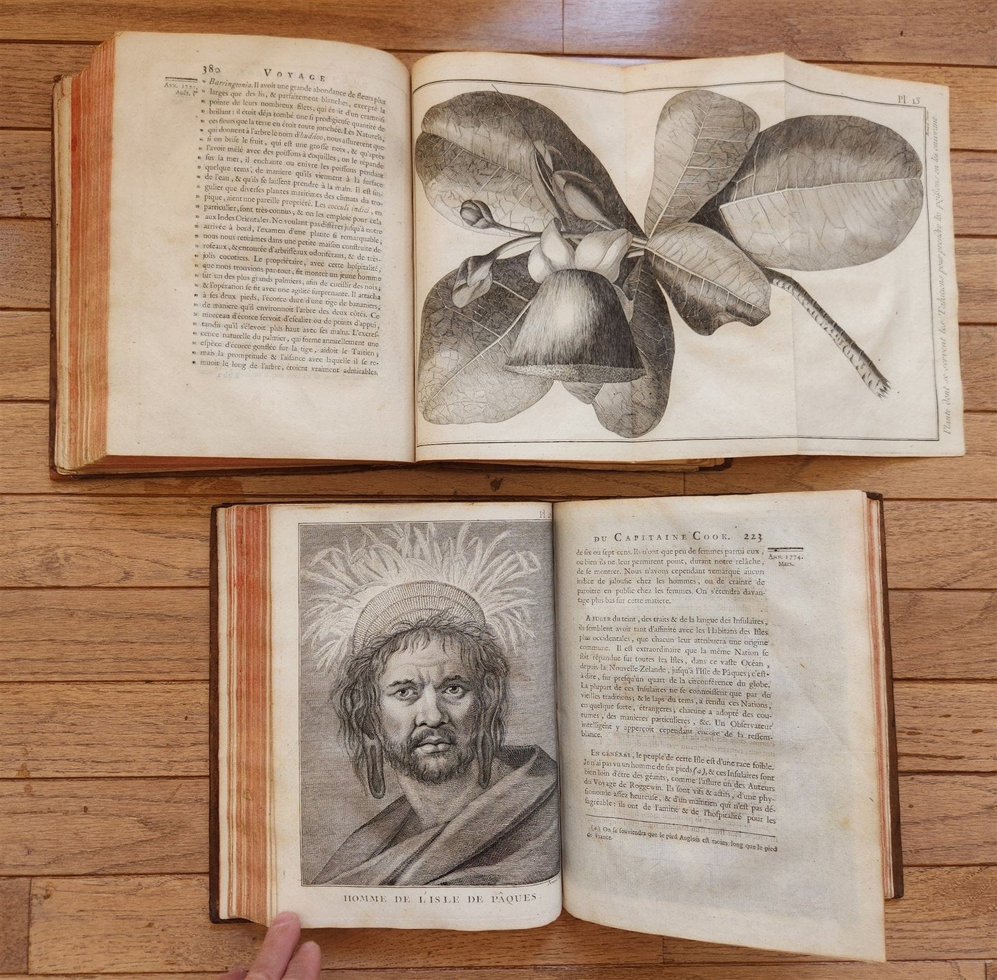 1778 CAPTAIN COOK SECOND VOYAGE 5 VOLUMES antique ILLUSTRATED w/66 PLATES French