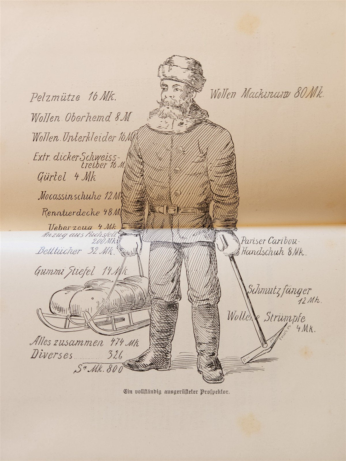 1897 Auf nach ALASKA by J. Moller antique ILLUSTRATED in GERMAN