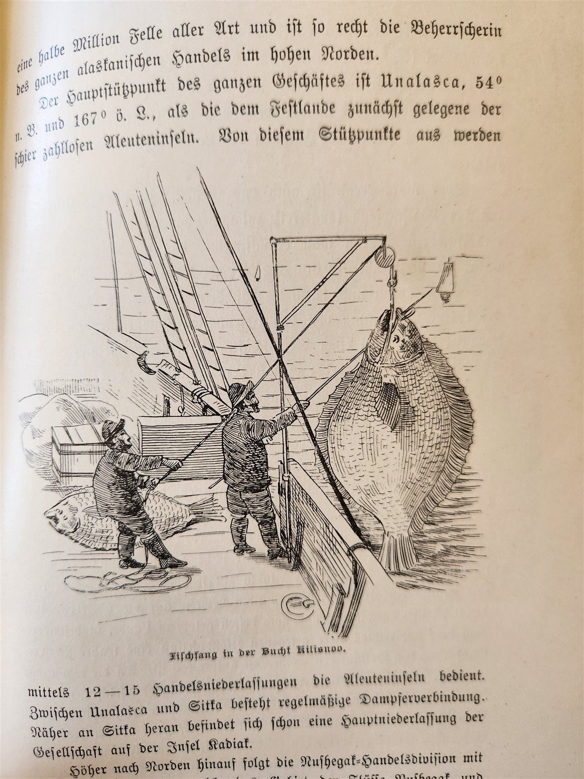 1897 Auf nach ALASKA by J. Moller antique ILLUSTRATED in GERMAN
