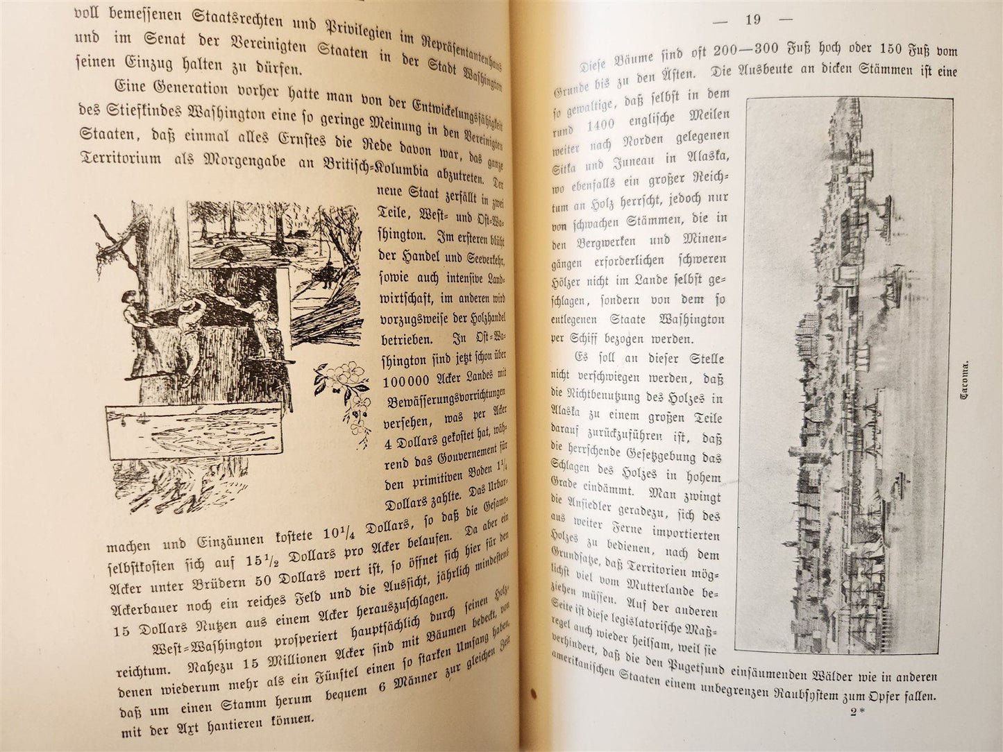 1897 Auf nach ALASKA by J. Moller antique ILLUSTRATED in GERMAN