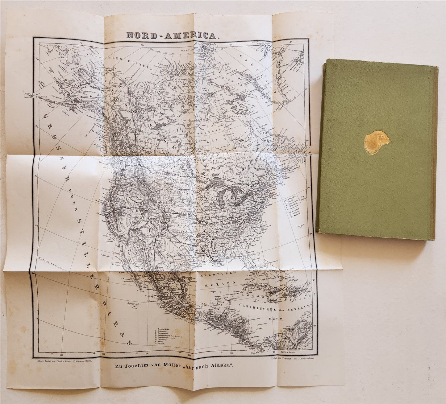 1897 Auf nach ALASKA by J. Moller antique ILLUSTRATED in GERMAN