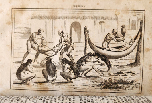 1838 BRAZIL antique ILLUSTRATED in GERMAN