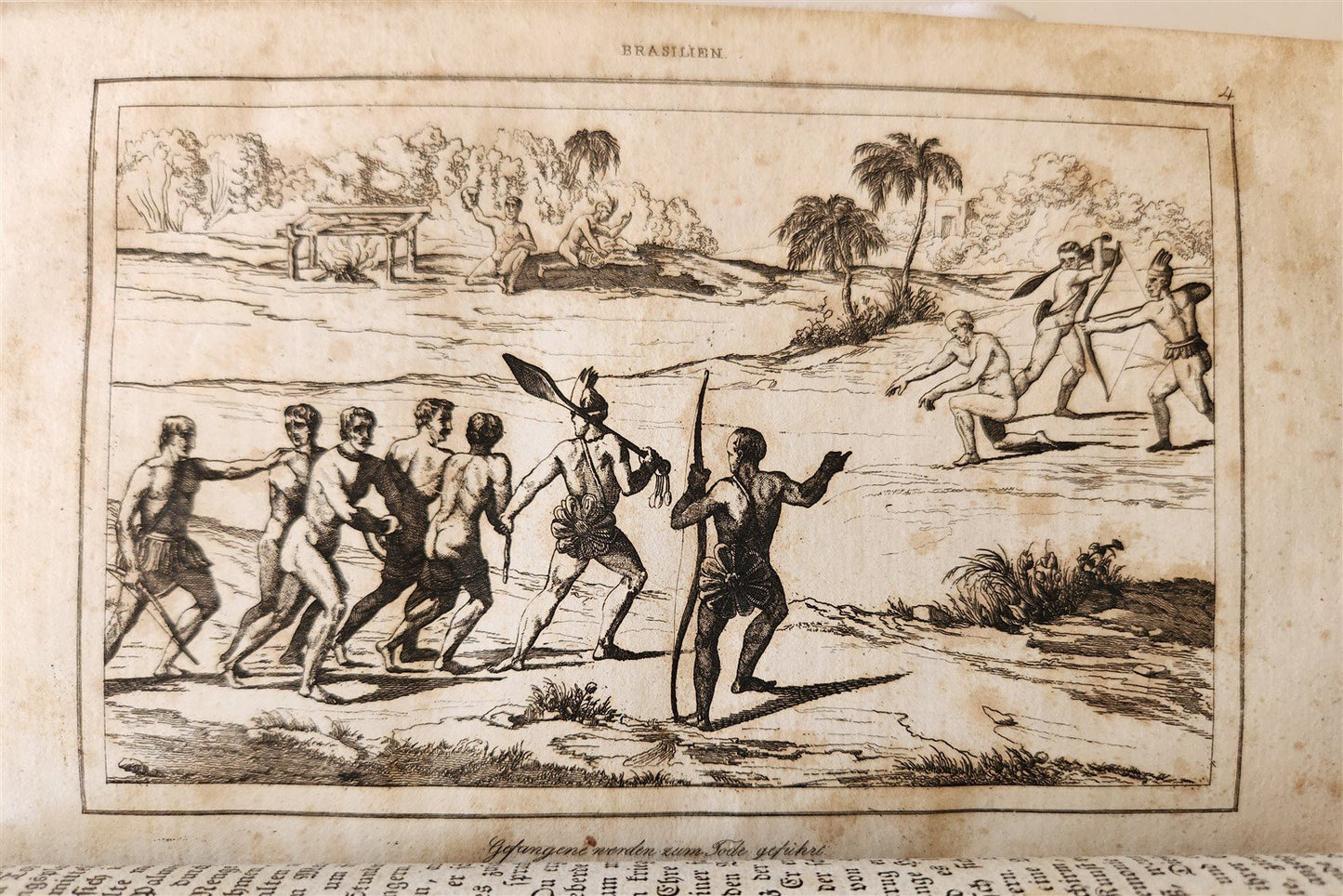 1838 BRAZIL antique ILLUSTRATED in GERMAN