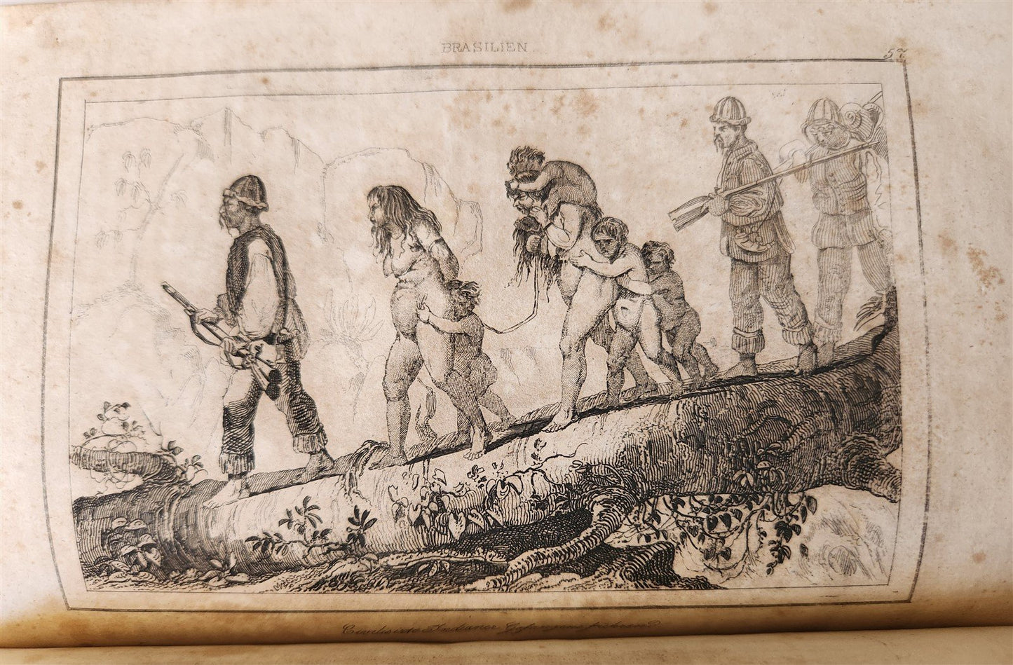 1838 BRAZIL antique ILLUSTRATED in GERMAN