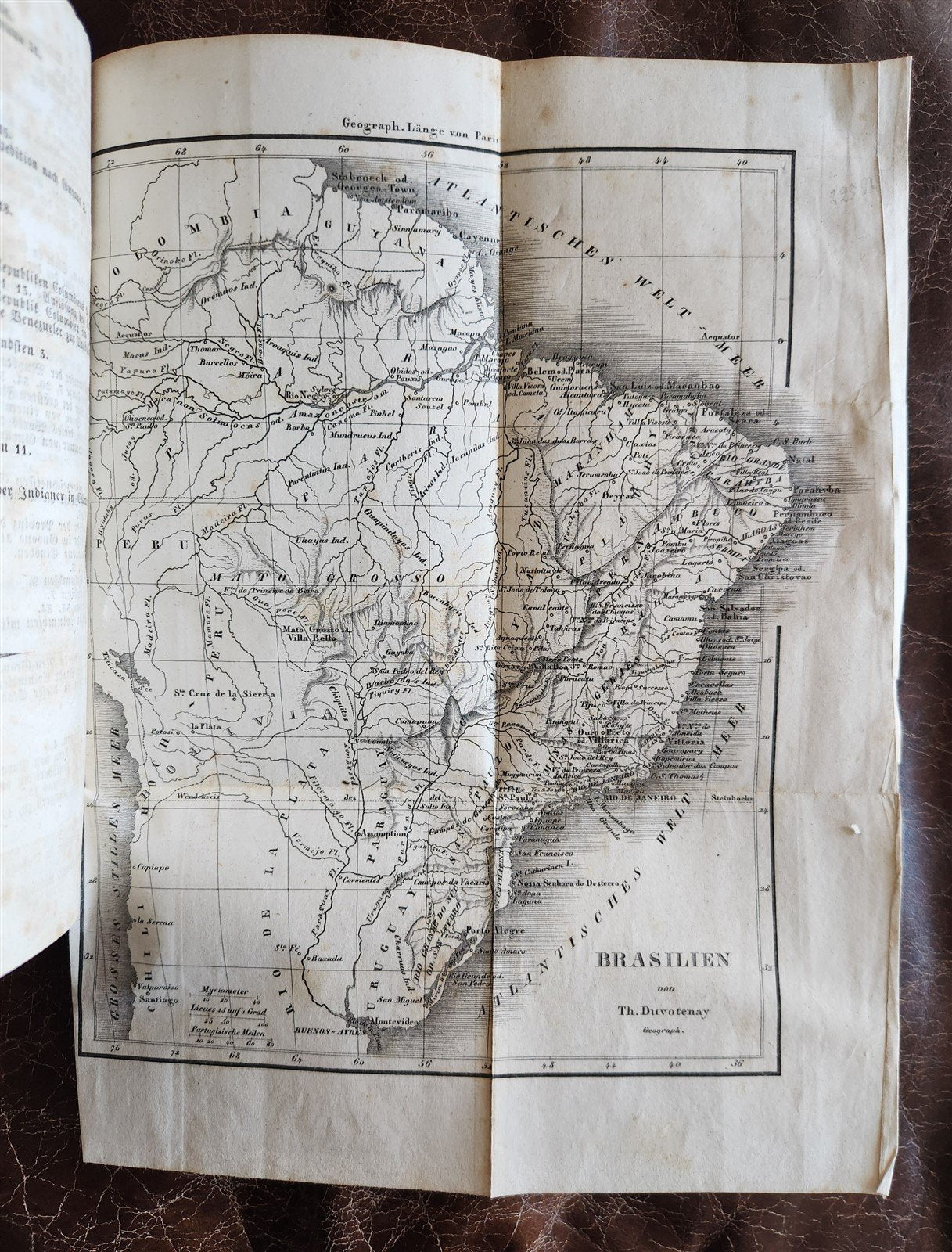1838 BRAZIL antique ILLUSTRATED in GERMAN