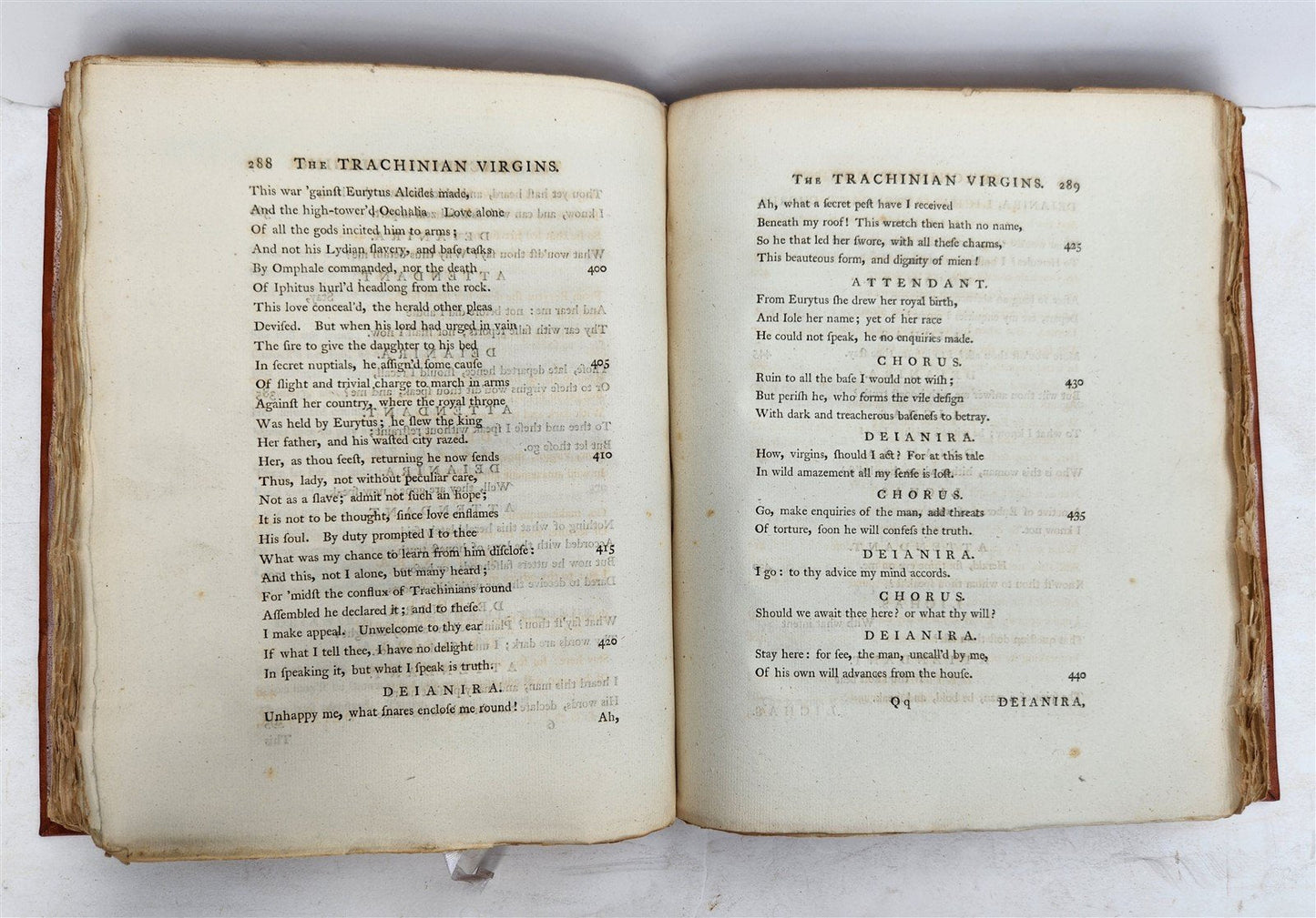 1788 TRAGEDIES of SOPHOCLES antique in ENGLISH