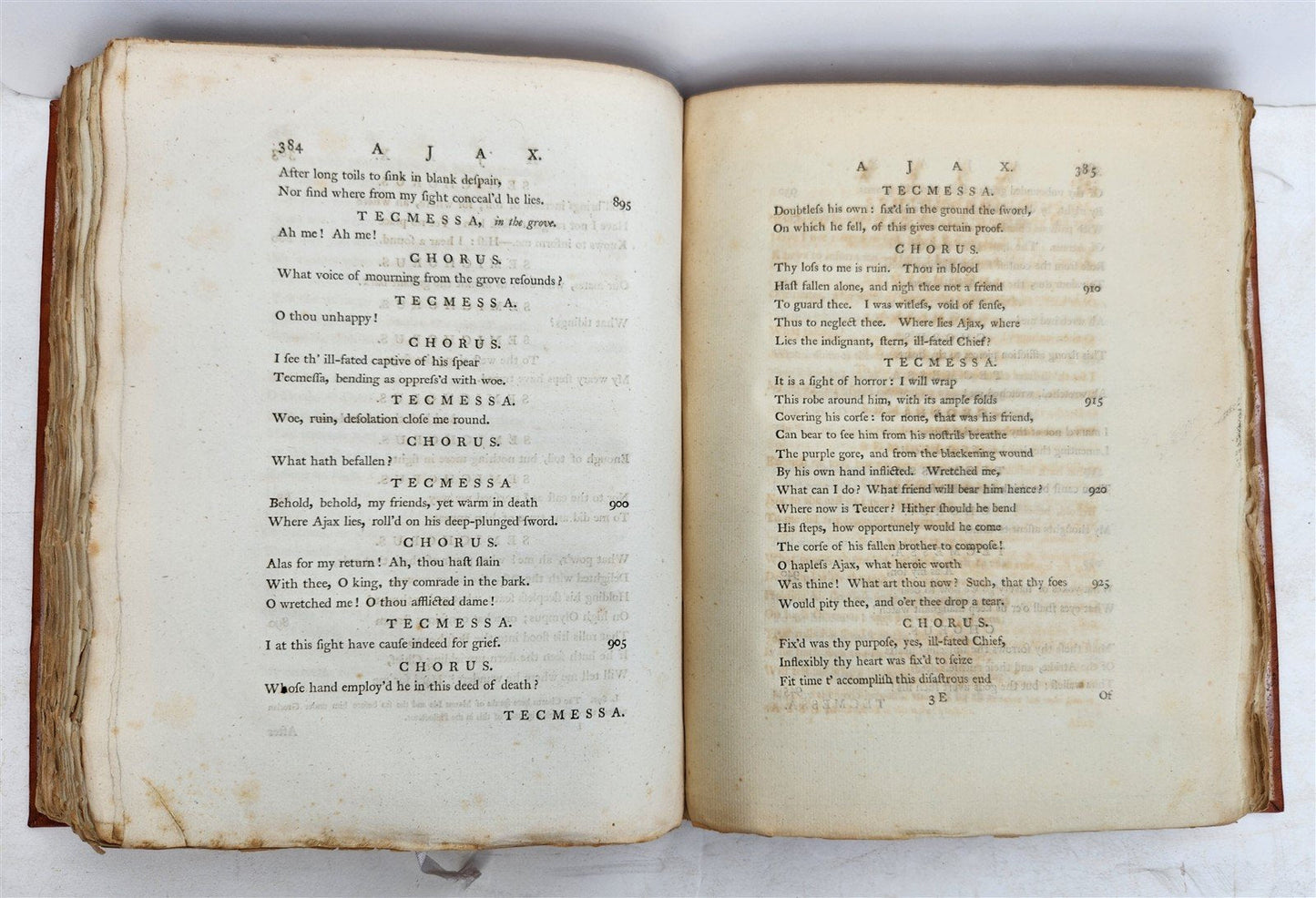 1788 TRAGEDIES of SOPHOCLES antique in ENGLISH