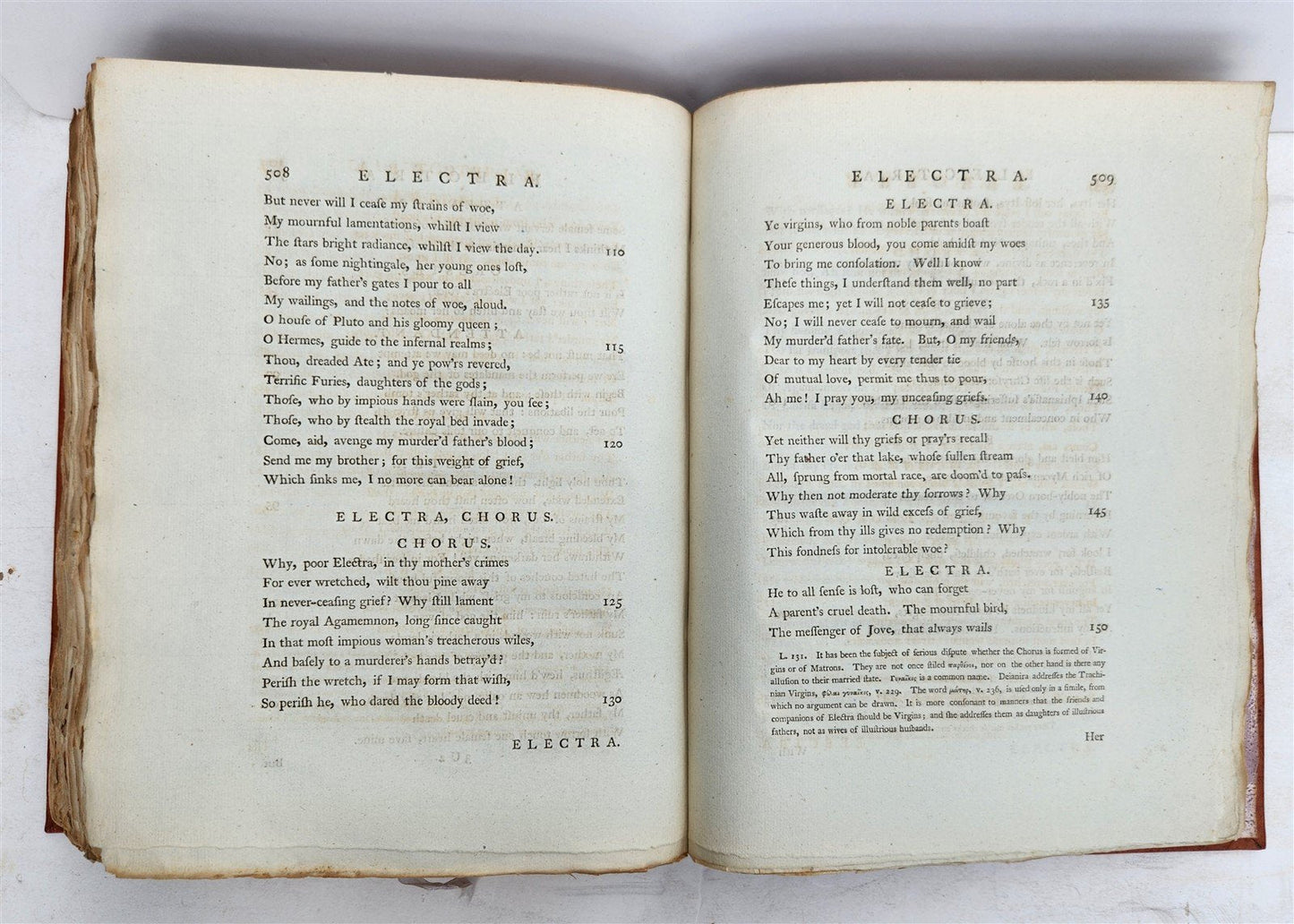 1788 TRAGEDIES of SOPHOCLES antique in ENGLISH