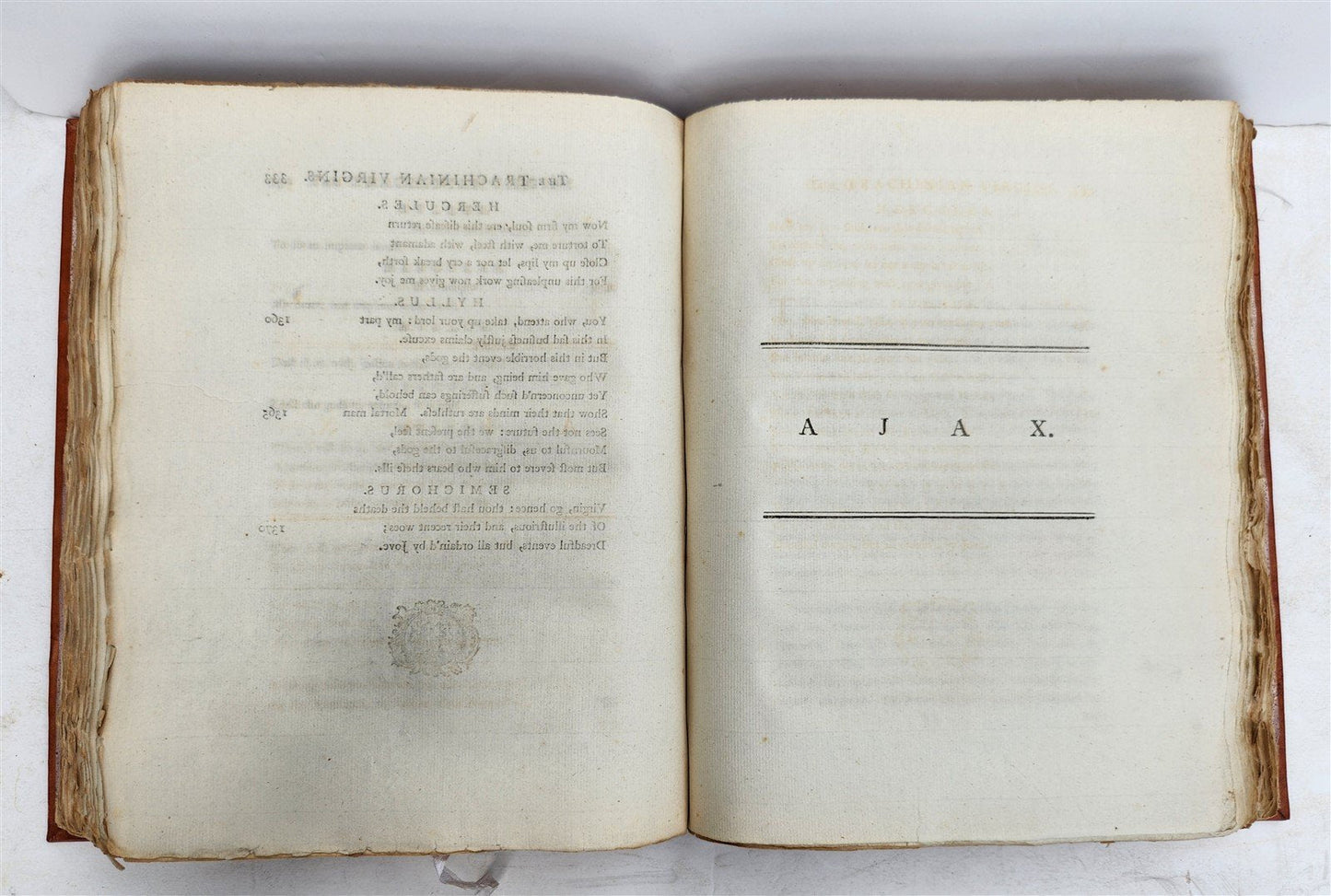 1788 TRAGEDIES of SOPHOCLES antique in ENGLISH