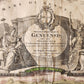 1700s GENOA ITALY antique MAP Status Republica Genuesis by J. HOMANN rare
