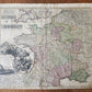 1720 FRANCE antique MAP Totius Regni Galliae sive Franciae Tabula JOHANN HOMANN
