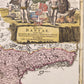 1730 DENMARK antique MAP REGNI DANIAE by JOHANN HOMANN AUTHENTIC