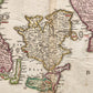 1730 DENMARK antique MAP REGNI DANIAE by JOHANN HOMANN AUTHENTIC