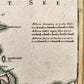 1730 DENMARK antique MAP REGNI DANIAE by JOHANN HOMANN AUTHENTIC