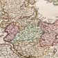 1730 DENMARK antique MAP REGNI DANIAE by JOHANN HOMANN AUTHENTIC